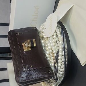 Chloe Paddington Full Inclusion Leather Wallet With Lock and Key